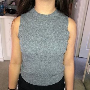 mock neck muscle tee tank top